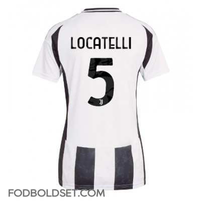 Juventus Manuel Locatelli #5 Hjemmebanetrøje Dame 2024-25 Kortærmet Juventus Manuel Locatelli #5 Hjemmebanetrøje Dame 2024-25 Kortærmet